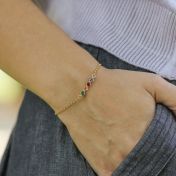 タリサ・スターズ誕生石ブレスレット　[18Kゴールドヴェルメイユ]