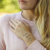 Talisa Stars Birthstone Bracelet [Sterling Silver]
