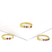 心の絆リング・ノット　[18K金ヴェルメイユ]