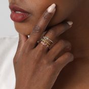 心の絆誕生石リング・ハート　[スターリングシルバー]