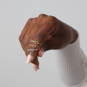 心の絆誕生石リング・ハート　[スターリングシルバー]