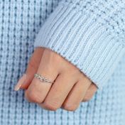 心の絆誕生石リング・ハート　[スターリングシルバー]