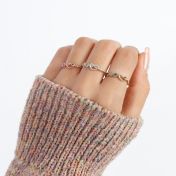 心の絆誕生石リング・ハート　[スターリングシルバー]