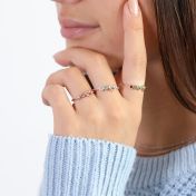 心の絆誕生石リング・ハート　[スターリングシルバー]