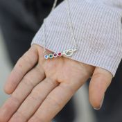 心の絆誕生石ブレスレット[スターリングシルバー]