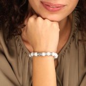 心の絆ハウライト名入れブレスレット [スターリングシルバー]