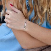 心の絆誕生石ブレスレット[スターリングシルバー]