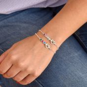Ties of the Heart Birthstone Bracelet [Sterling Silver]