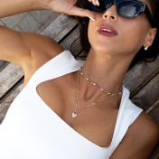 アンチェインマイハート・イニシャルネックレス［18Kゴールドヴェルメイユ］