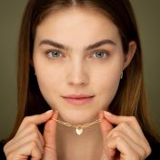 アンチェインマイハート・イニシャルネックレス［18Kゴールドヴェルメイユ］