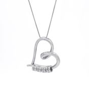 心の絆名入れネックレスの追加バンドリング［スターリングシルバー］