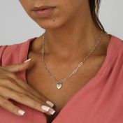 アンチェインマイハート・イニシャルネックレス［スターリングシルバー］