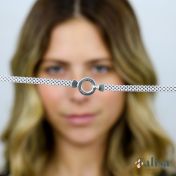 ファミリーサークルヘリンボーン名入れネックレス［スターリングシルバー］