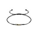 黒色ストリングリストバンド