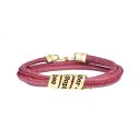 レッド スエード リストバンド